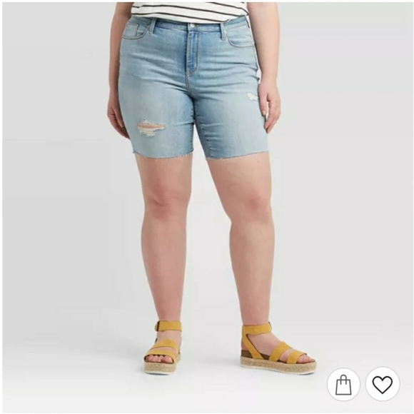 UNIVERSAL THREAD Jeans Bermuda Shorts Size 24W NWT - Picture 4 of 5